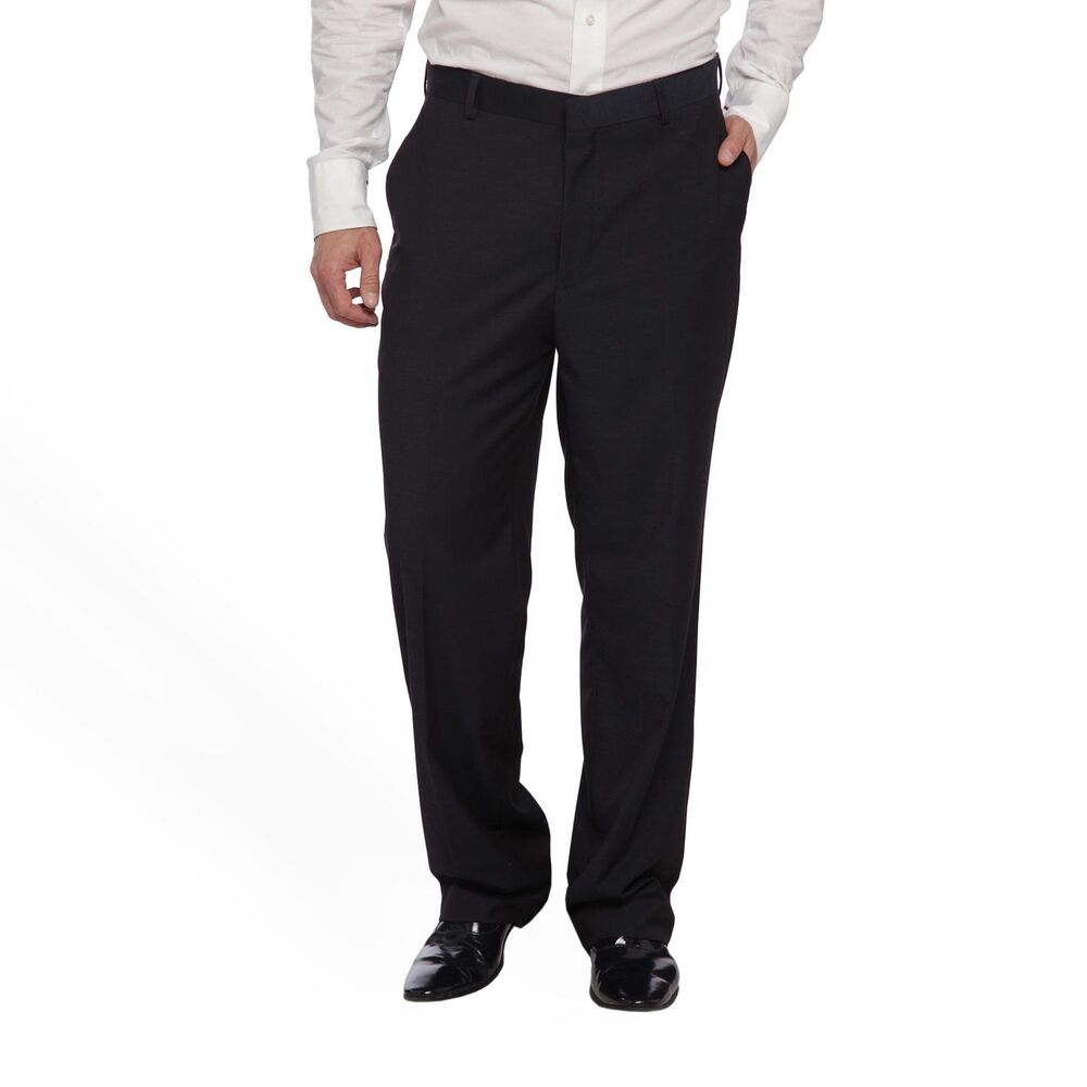 Covington Men's Flat Front Suit Pants, Size 30x30, Black